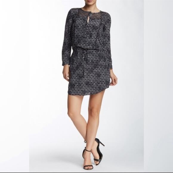 Rebecca Taylor Box Step Silk Dress Size 2 - Picture 2 of 11